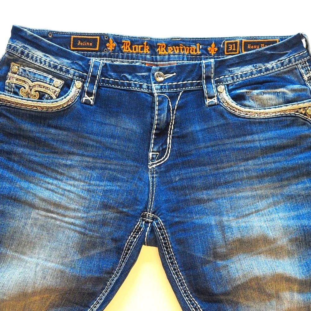 Rock Revival Jelina Easy Boot Distressed Jeans - Picture 3 of 6
